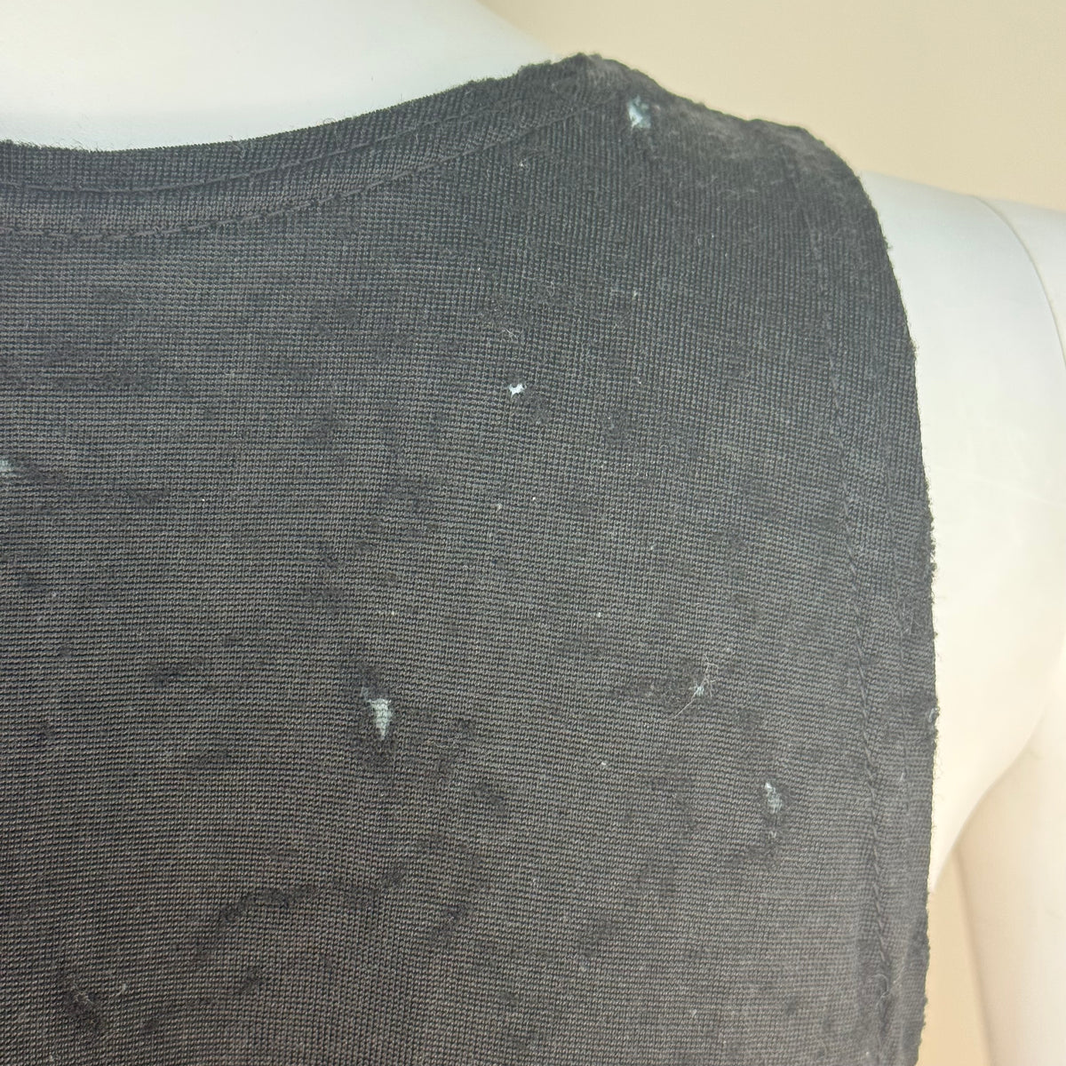 1940s/50s Distressed Black Durene Basketball Jersey, Hunt’s Athletic Goods Size Small, Mayfield Kentucky