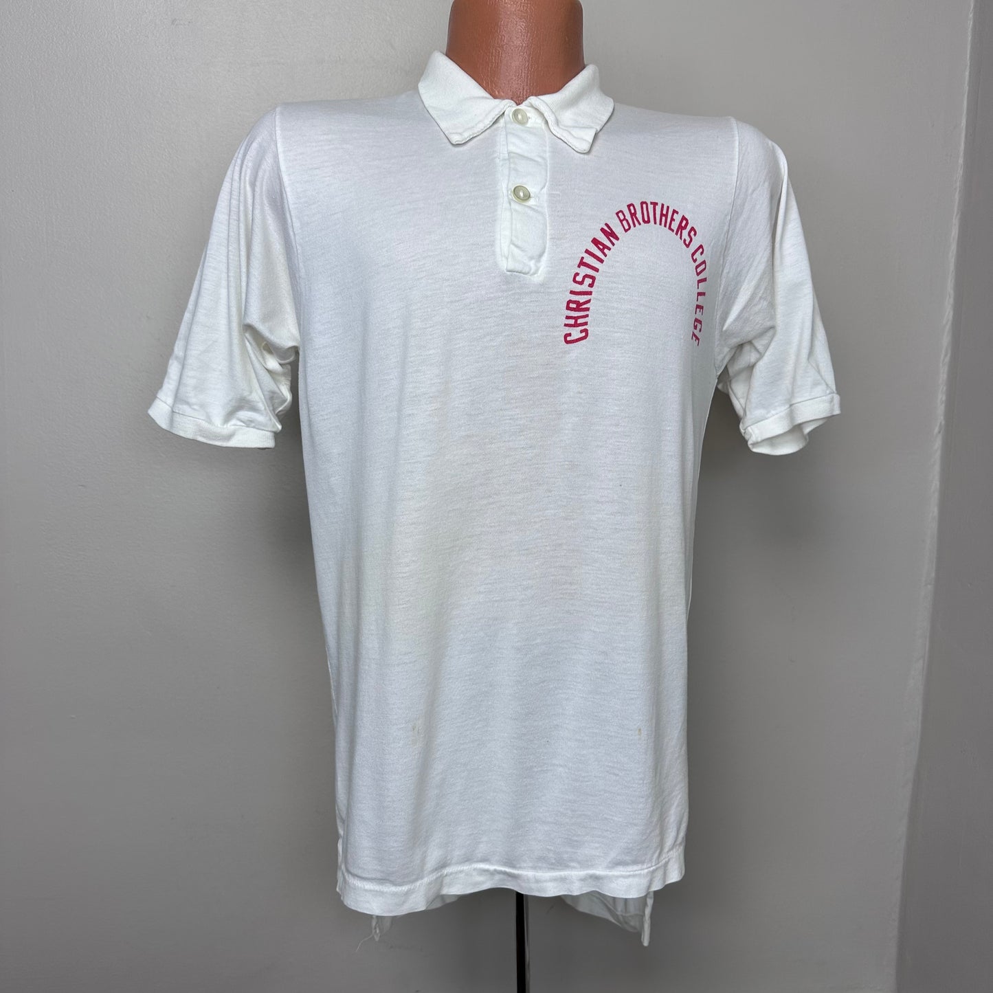 1950s Christian Brothers College Polo Shirt, Russell Southern Co Size Small, CBU