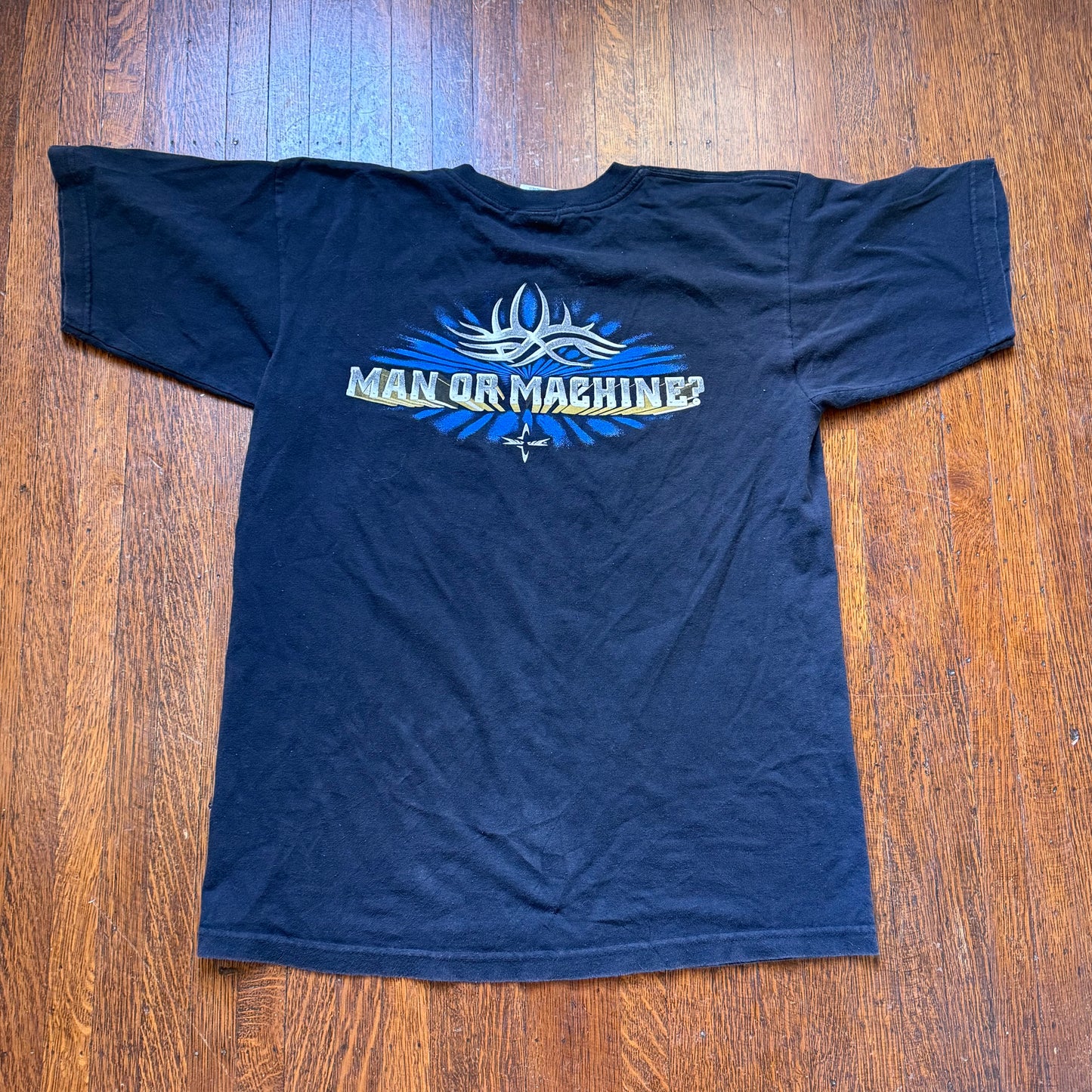 1990s Goldberg Man or Machine T-Shirt, WCW, World Championship Wrestling, Royal Avalon Size Large