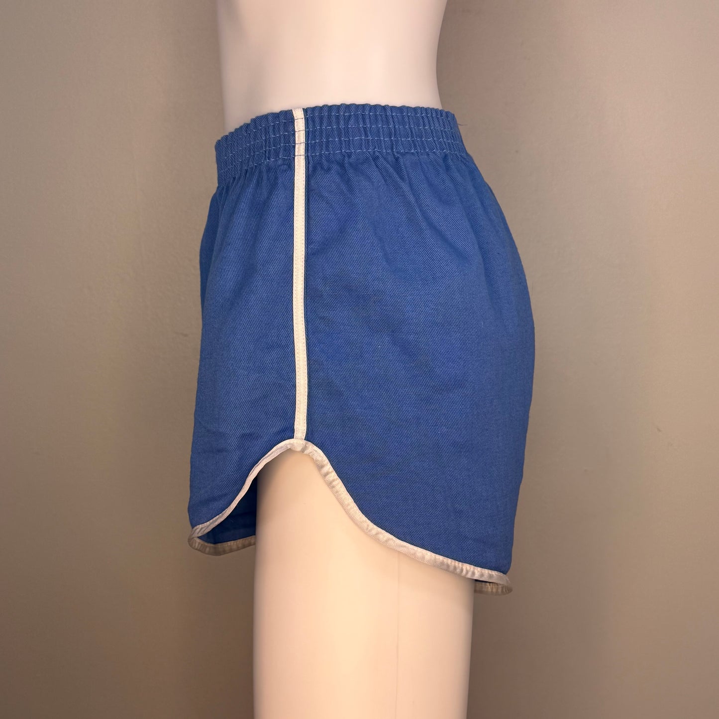 1970s Blue Camp Shorts, Russell Athletic Size S/M, Gym