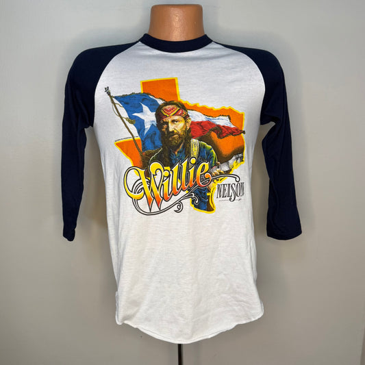 1980s Willie Nelson & Family On Tour T-Shirt, Wrangler Jeans Presents 1984, Size Small