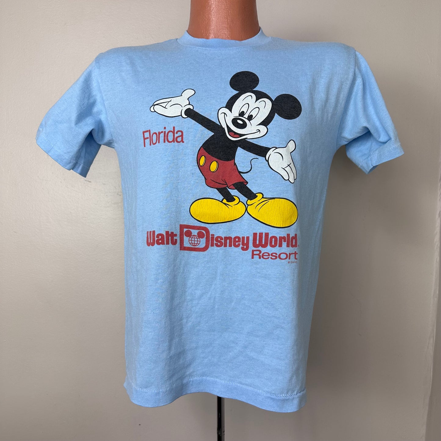 1980s Walt Disney World Resort Florida T-Shirt, Mickey Mouse, Hef-T by Tee Jays Size Medium