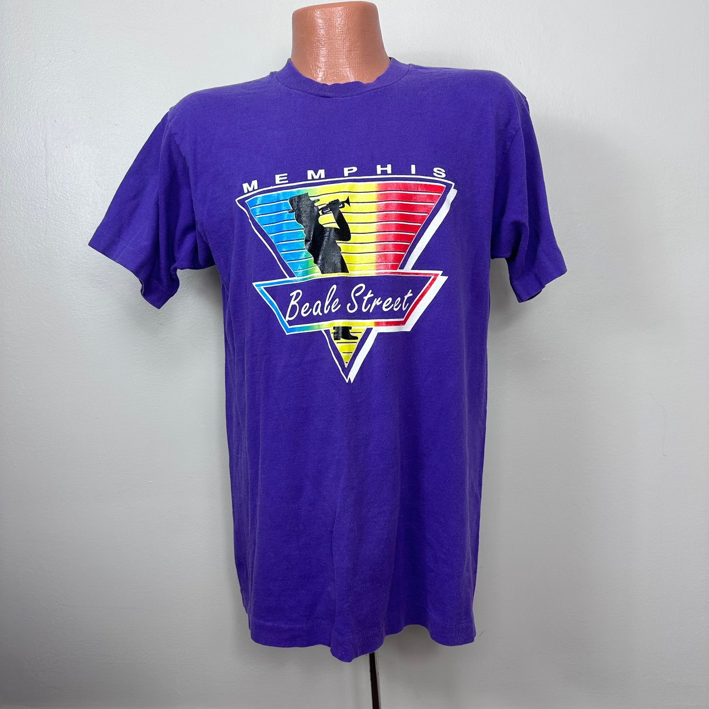 1990s Memphis Beale Street T-Shirt, Fruit of the Loom Size M/L