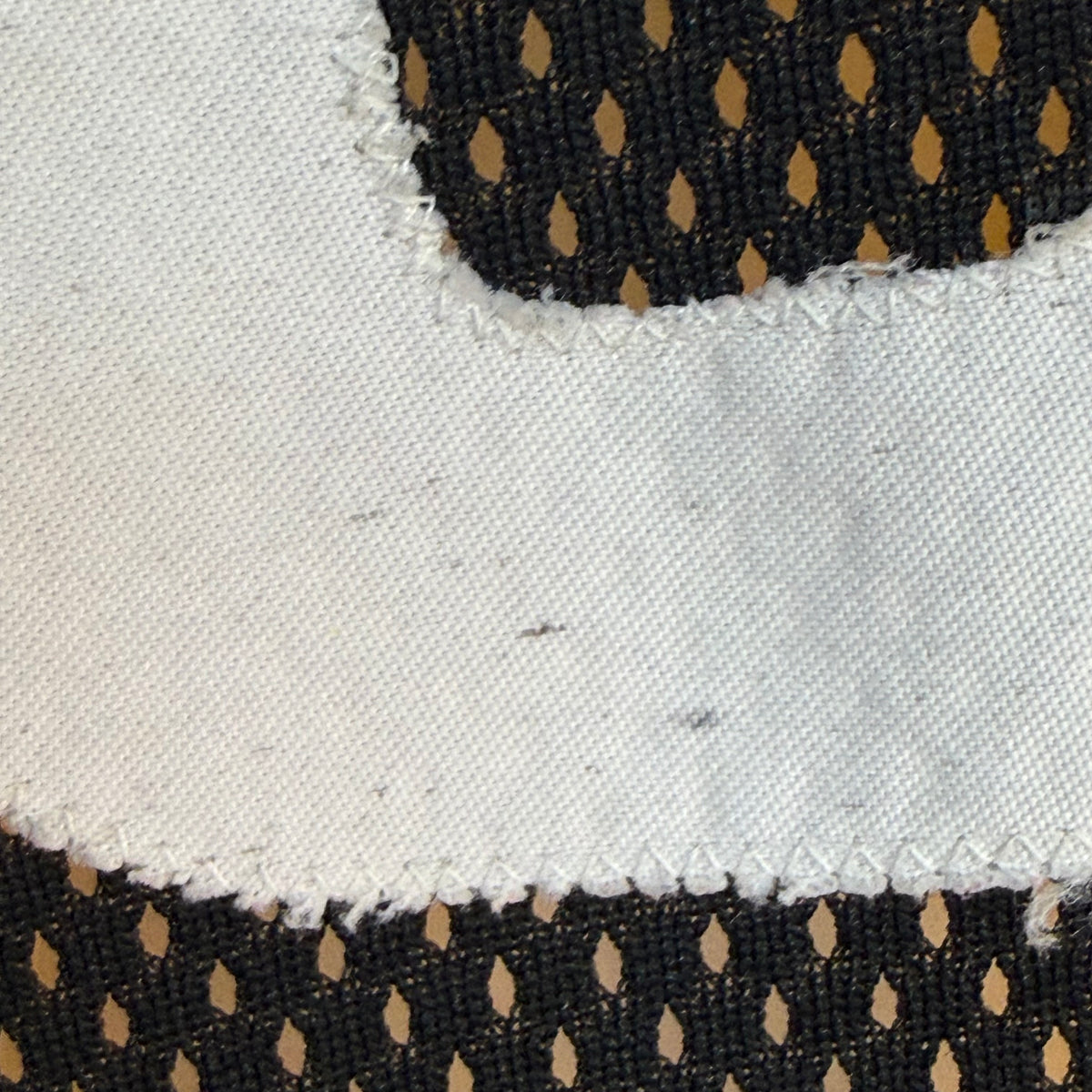 1970s Yellow and Black Stripe Mesh Motocross Jersey, Trim Size Medium, No 267