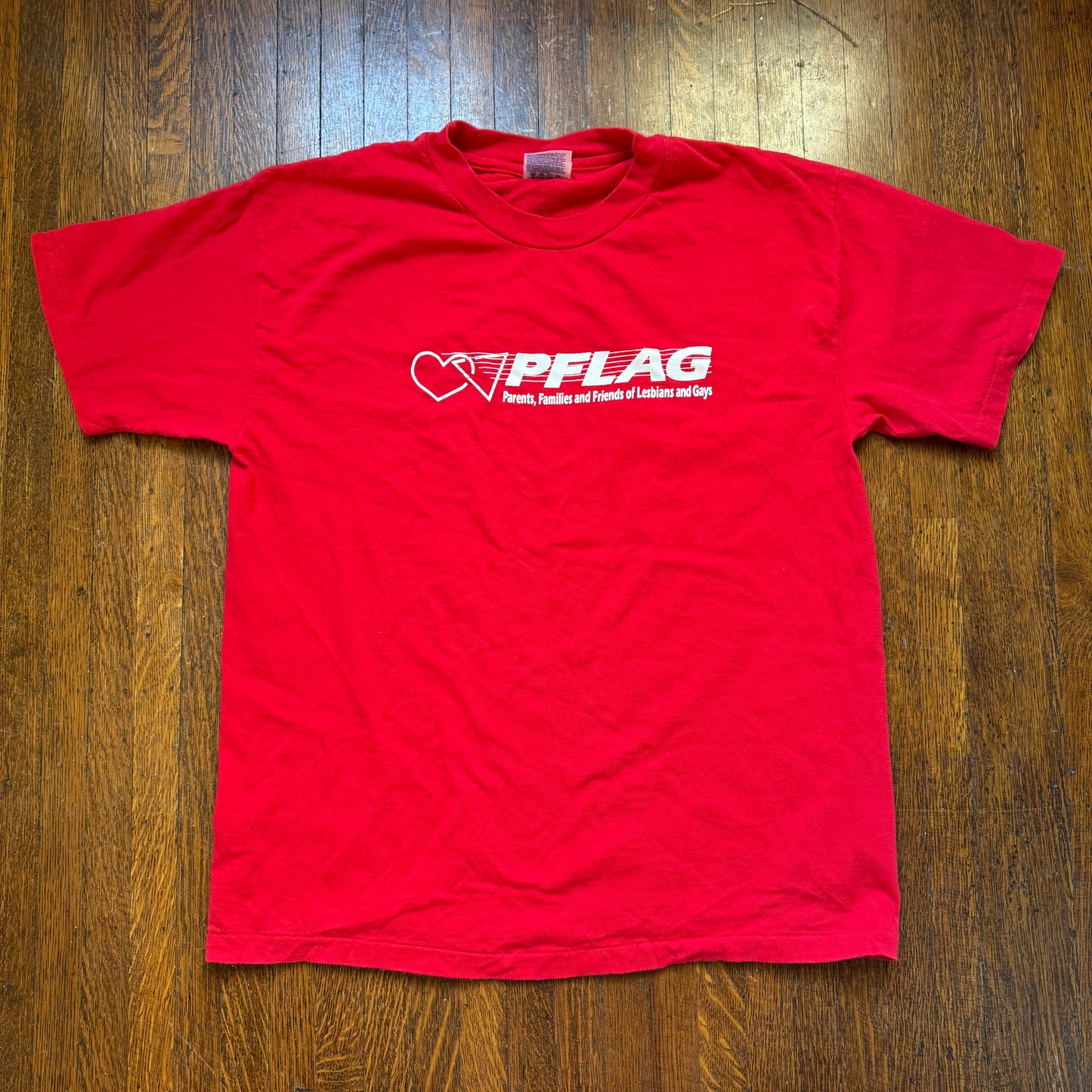 1990s PFLAG T-Shirt, Parents Families and Friends of Lesbians and Gays, Hanes Size Large