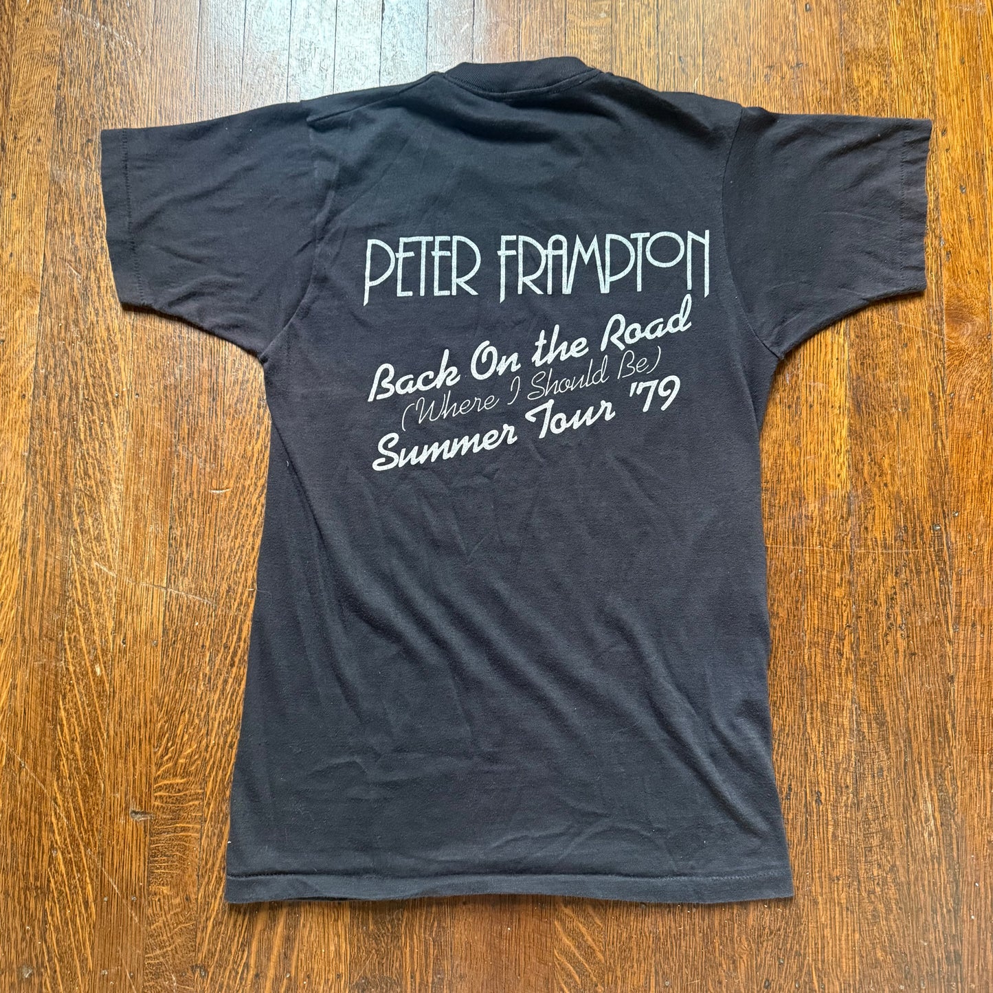 1970s Peter Frampton Concert T-Shirt, Back on the Road Summer Tour ‘79, Size Small