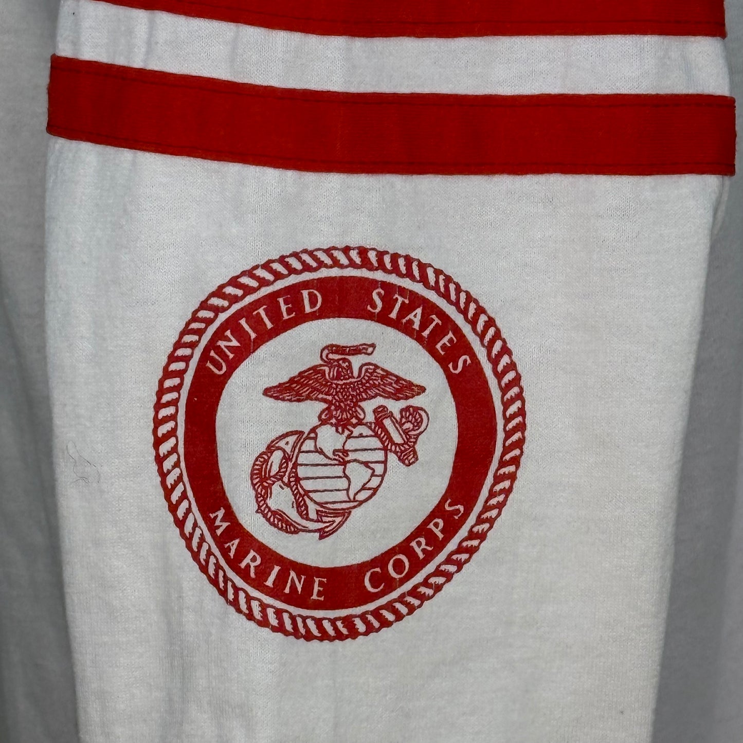 1980s ABATE Toys For Tots Biker T-Shirt, Iowa, US Marine Corps, Miller Jersey Tee Size Medium