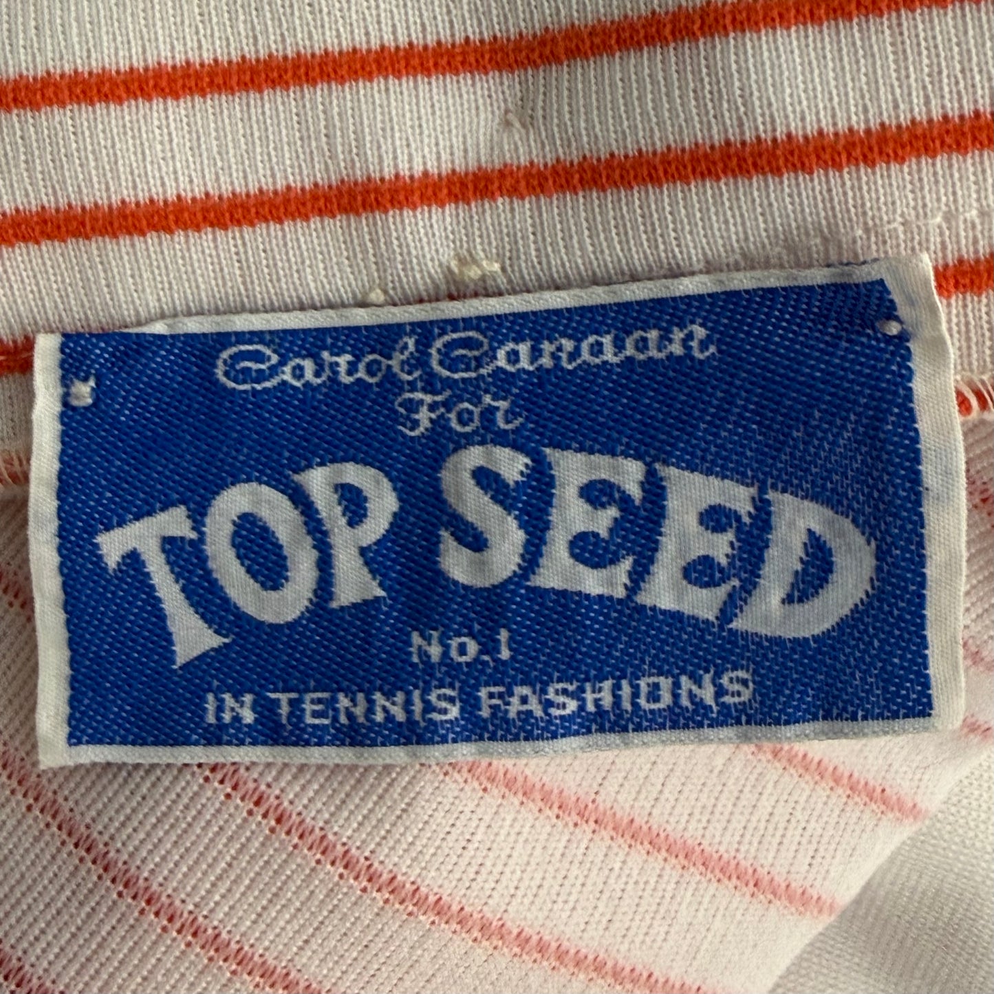 1970s Coral Tennis Skirt and Sweater Set, Stripe Mini Skirt and Short Sleeve Cardigan, Carol Canaan for Top Seed Size Small, Forty Love Tennis Shoppe