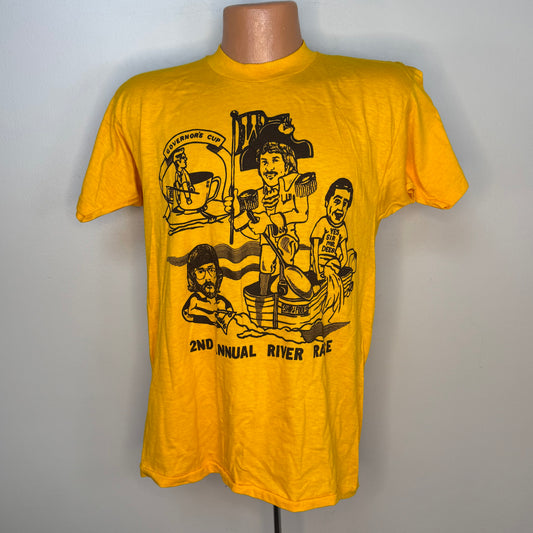 1970s Memphis in May River Race T-Shirt, 2nd Annual 1978, WMPS Music Radio 68, Mayo Spruce Size Medium