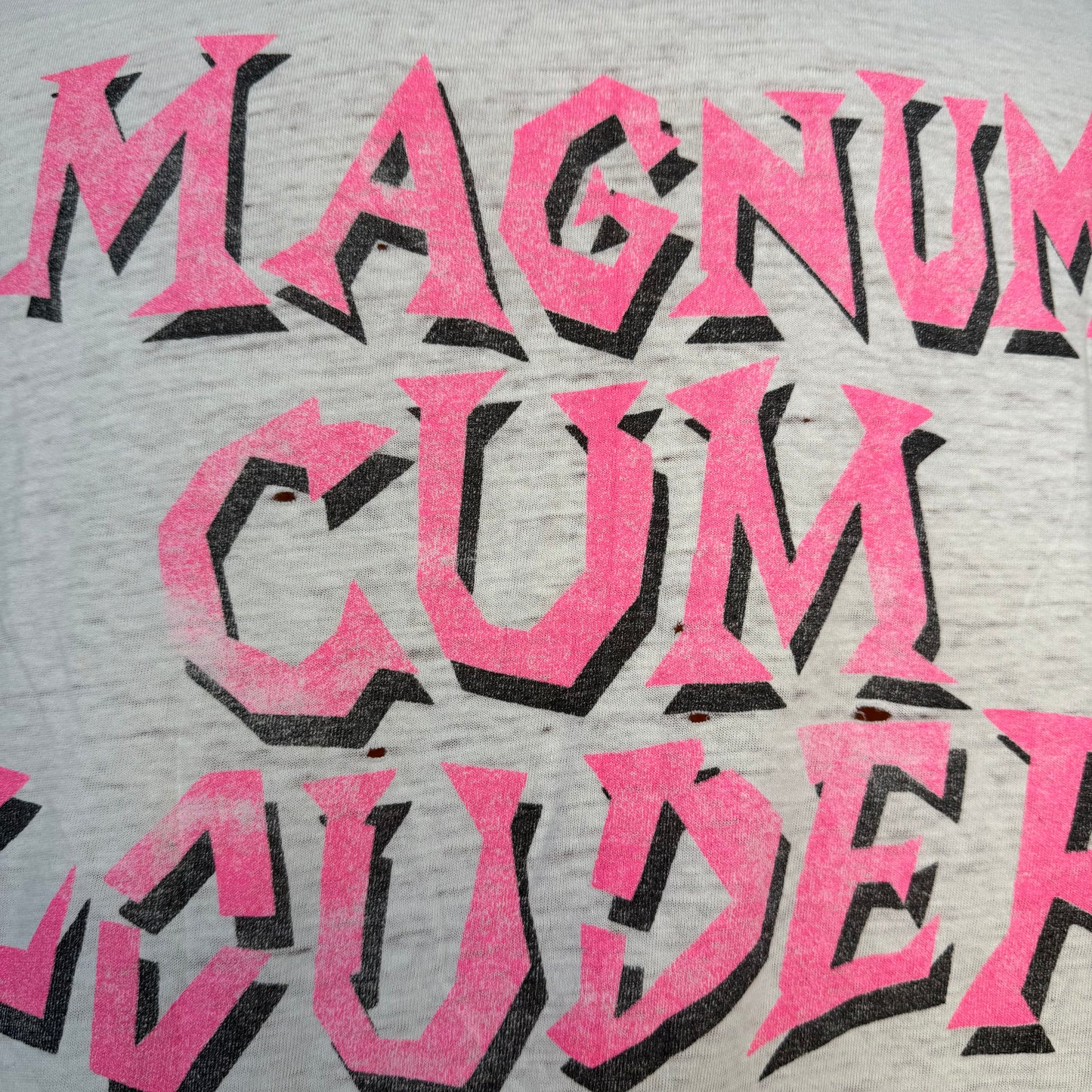 1980s Hoodoo Gurus T-Shirt, Magnum Cum Louder 1989, Distressed, Hanes Size XL