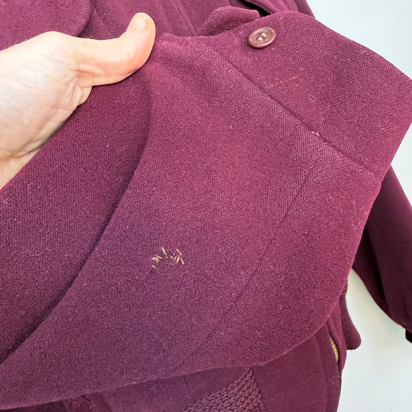 1940s/50s McGregor Windsor Jacket, Size 42, Burgundy, Zip up