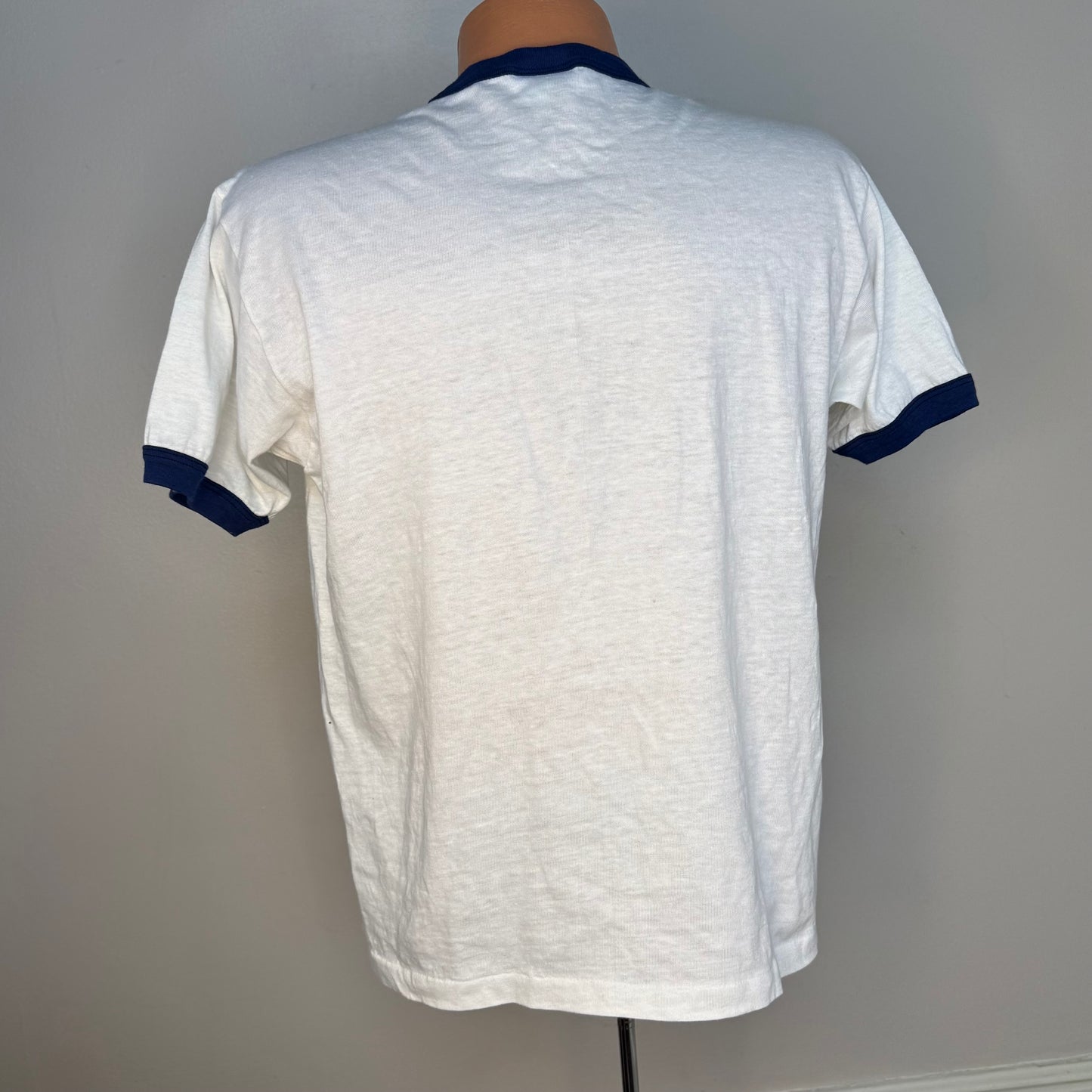 1980s Southern Airways Route of the Aristocats T-Shirt, Hanes Ringer Tee Size Large, Original 40s Logo