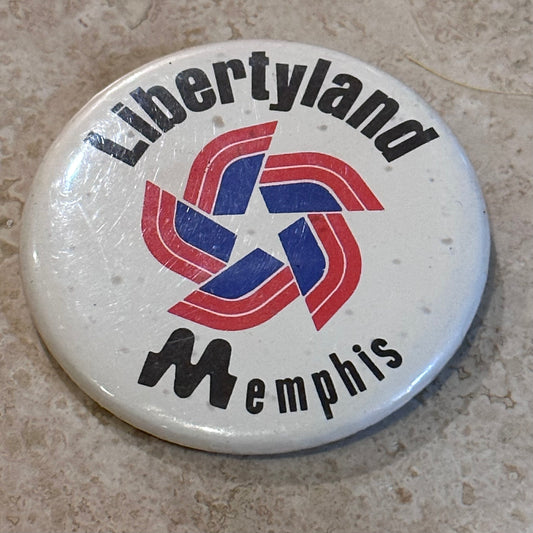 1970s Libertyland Memphis Pinback Button, 2.25”
