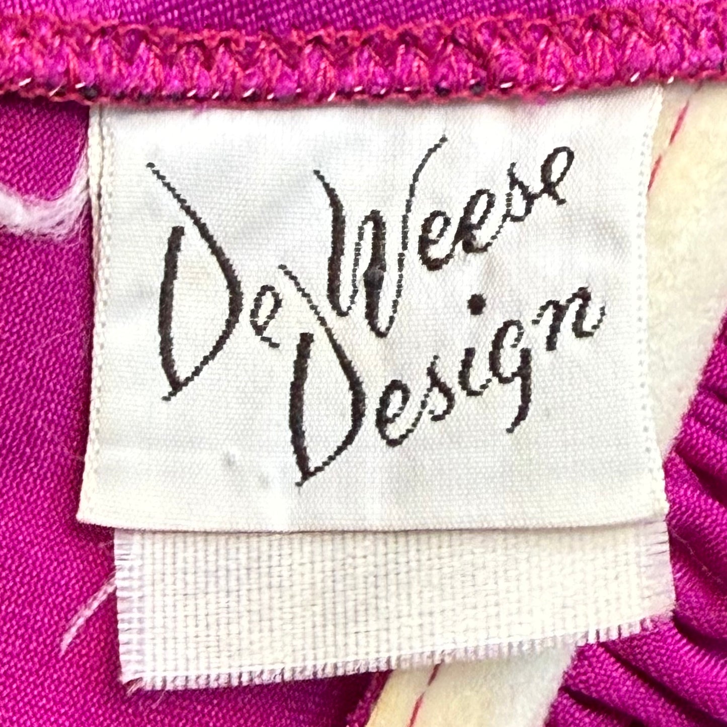 1970s/80s Pink Ruffle Bikini, De Weese Design Size XS/S