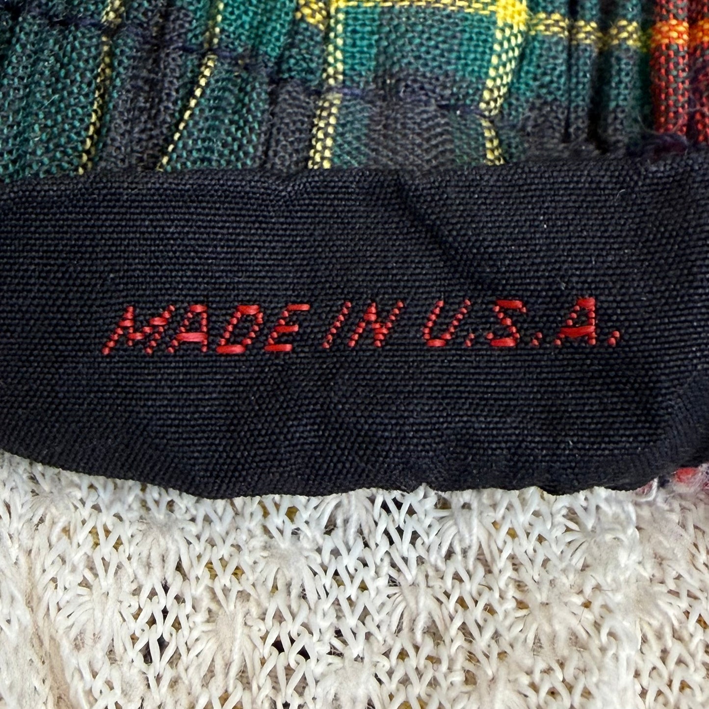 1950s Men’s Red Plaid Swim Trunks, McGregor Swim n Play Size Small, Cotton Swimsuit Shorts