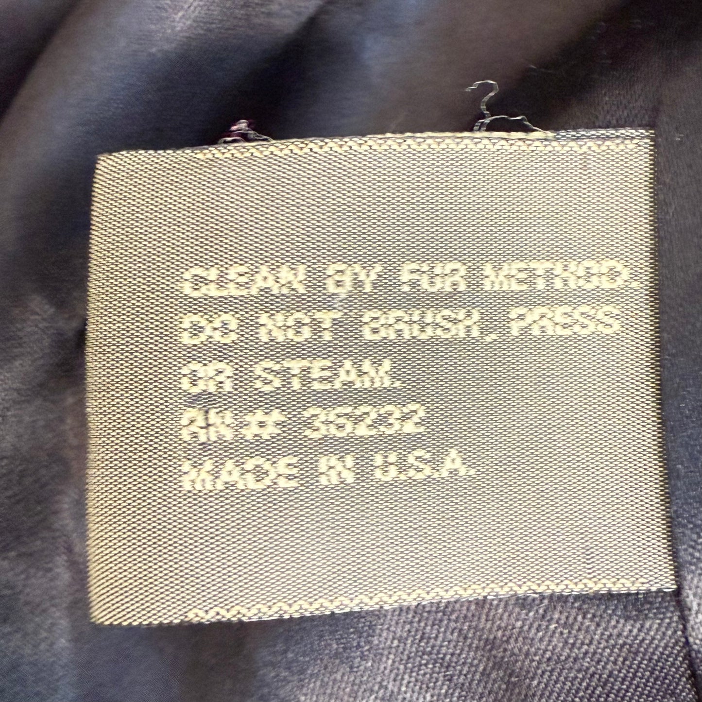 1990s Black Faux Fur Peacoat, Express Size XS-Small, Double Breasted Coat