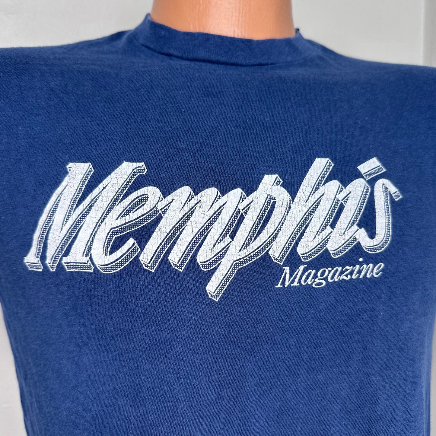 1980s Memphis Magazine T-Shirt, Hanes Size Small