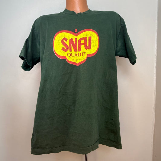 1990s SNFU T-Shirt, Epitaph Records, Fruit of the Loom Size XL, Canadian Skate Punk Hardcore