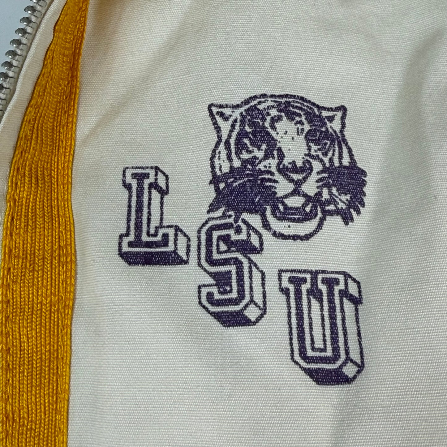 1960s Kid's LSU Tigers Jacket, The Sportsmaster Size Youth Large 14-16, Adult XS, Louisiana State University
