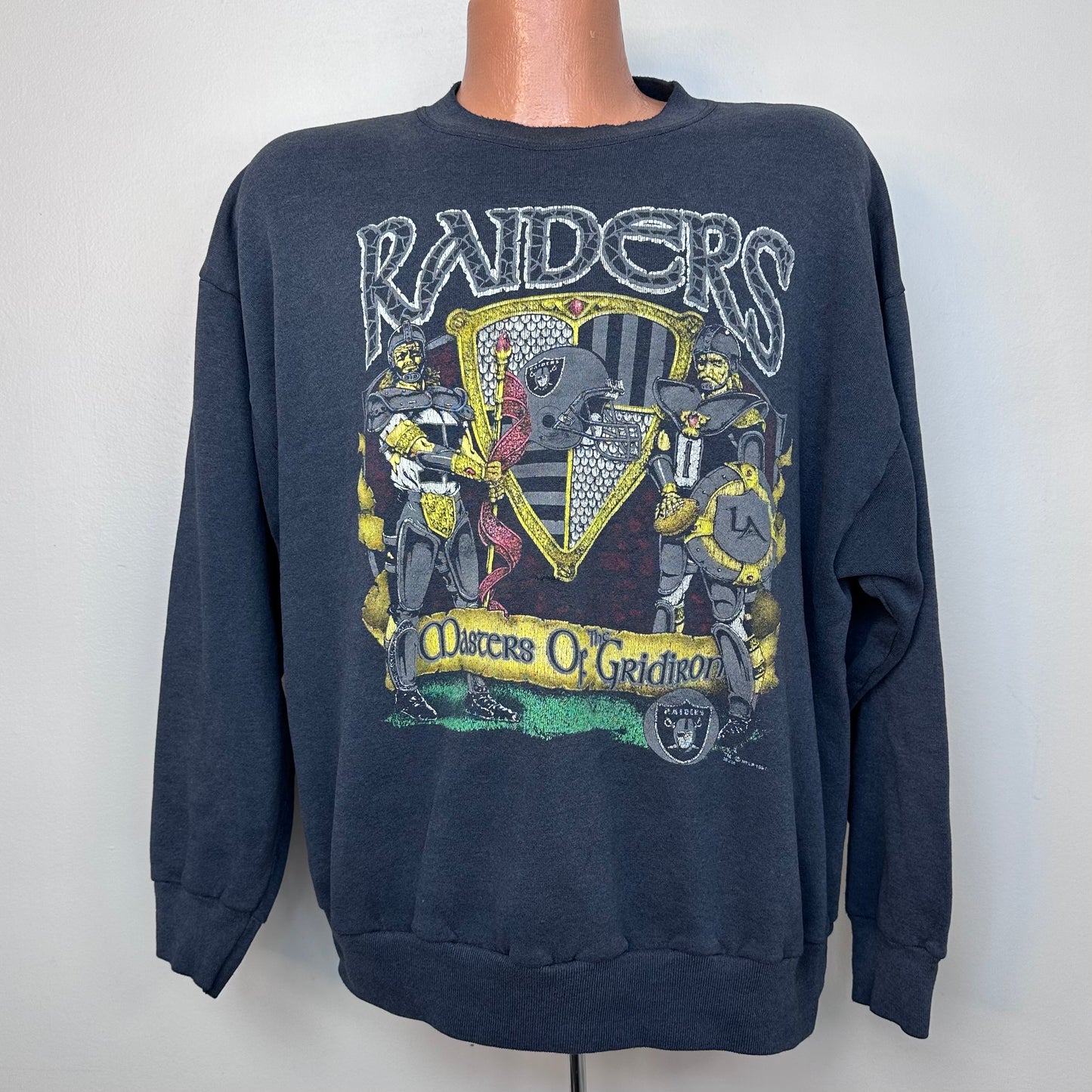 1990s LA Raiders Sweatshirt, Masters of the Gridiron, Signal Sports Size XXL, Los Angeles NFL Football