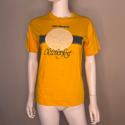 1980s Memphis Oktoberfest T-Shirt, 1983, Chemisiers du Faucon Size Small