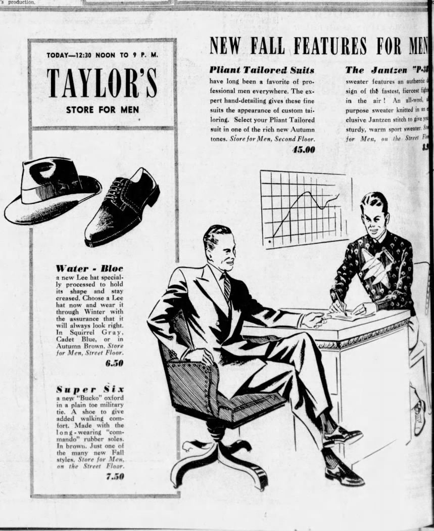 1940s Jantzen P-38 Sweater, Blue, Size 40, WW2 Fighter Jet Plane Novelty Knit