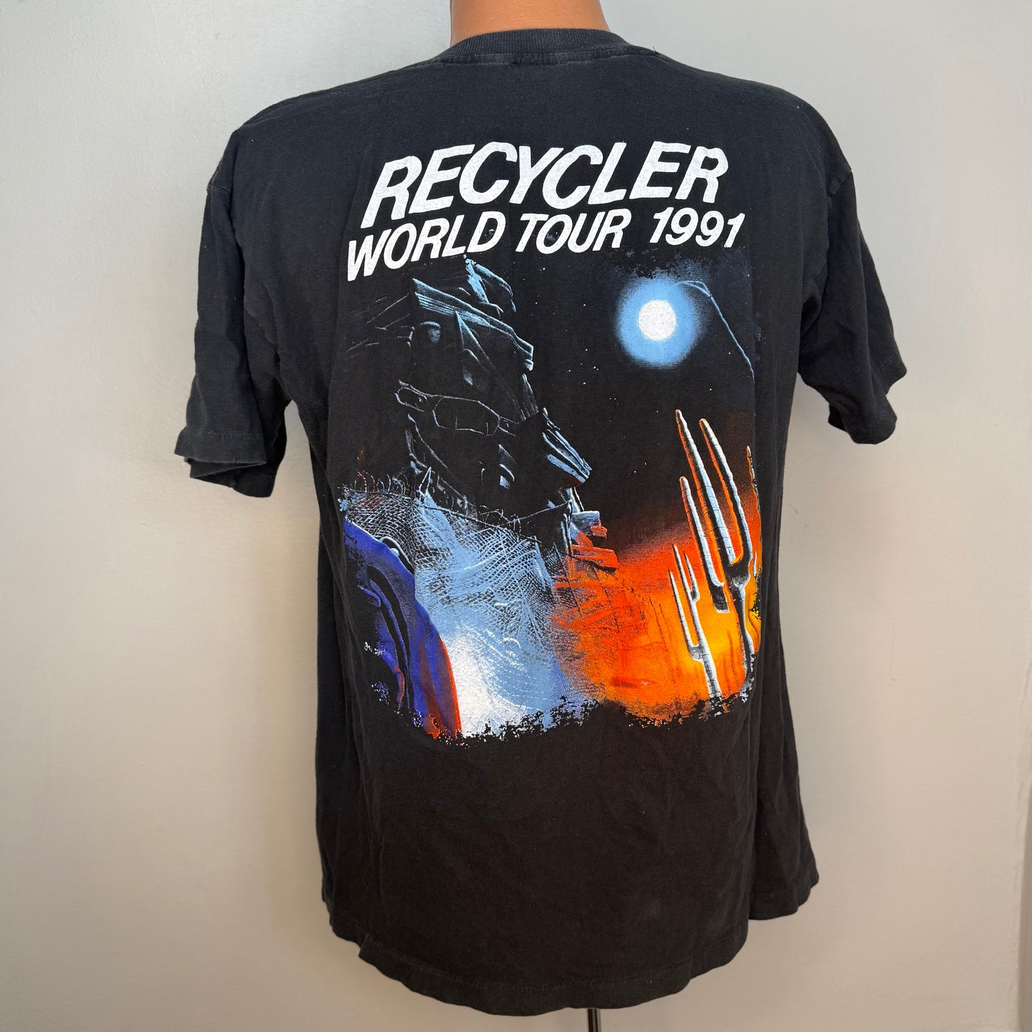 1990s ZZ Top Recycler World Tour 1991 T-Shirt, Size Large