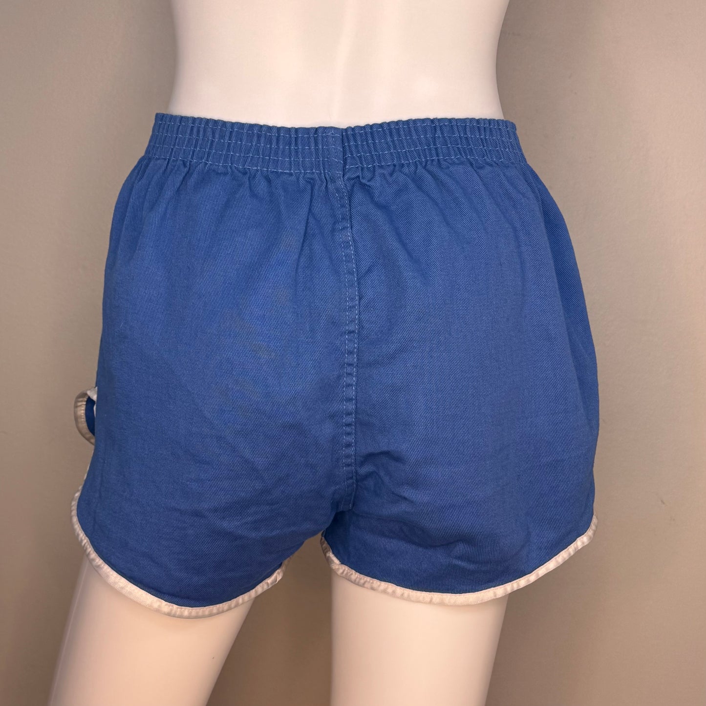 1970s Blue Camp Shorts, Russell Athletic Size S/M, Gym