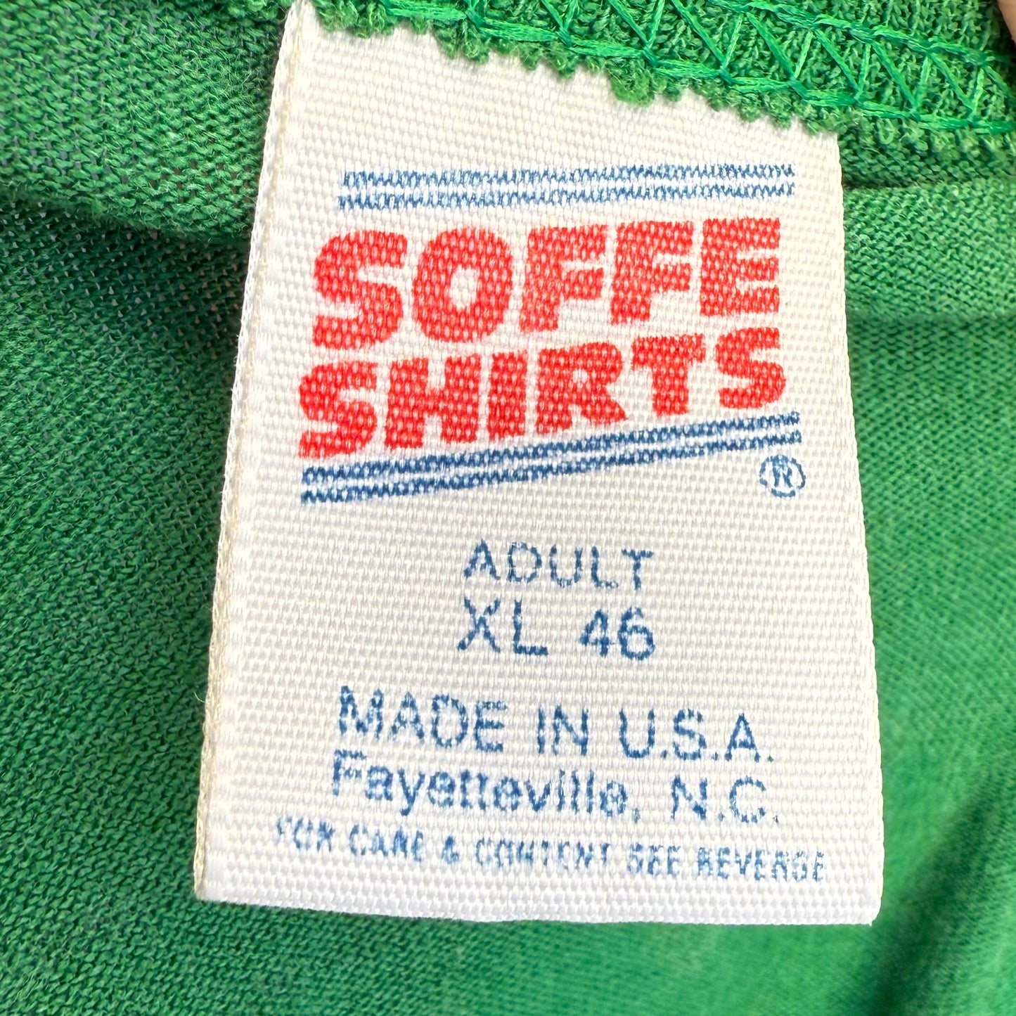 1980s/90s White Station Spartans Henley T-Shirt, Soffee Size XL, Baseball Uniform, Memphis TN High School