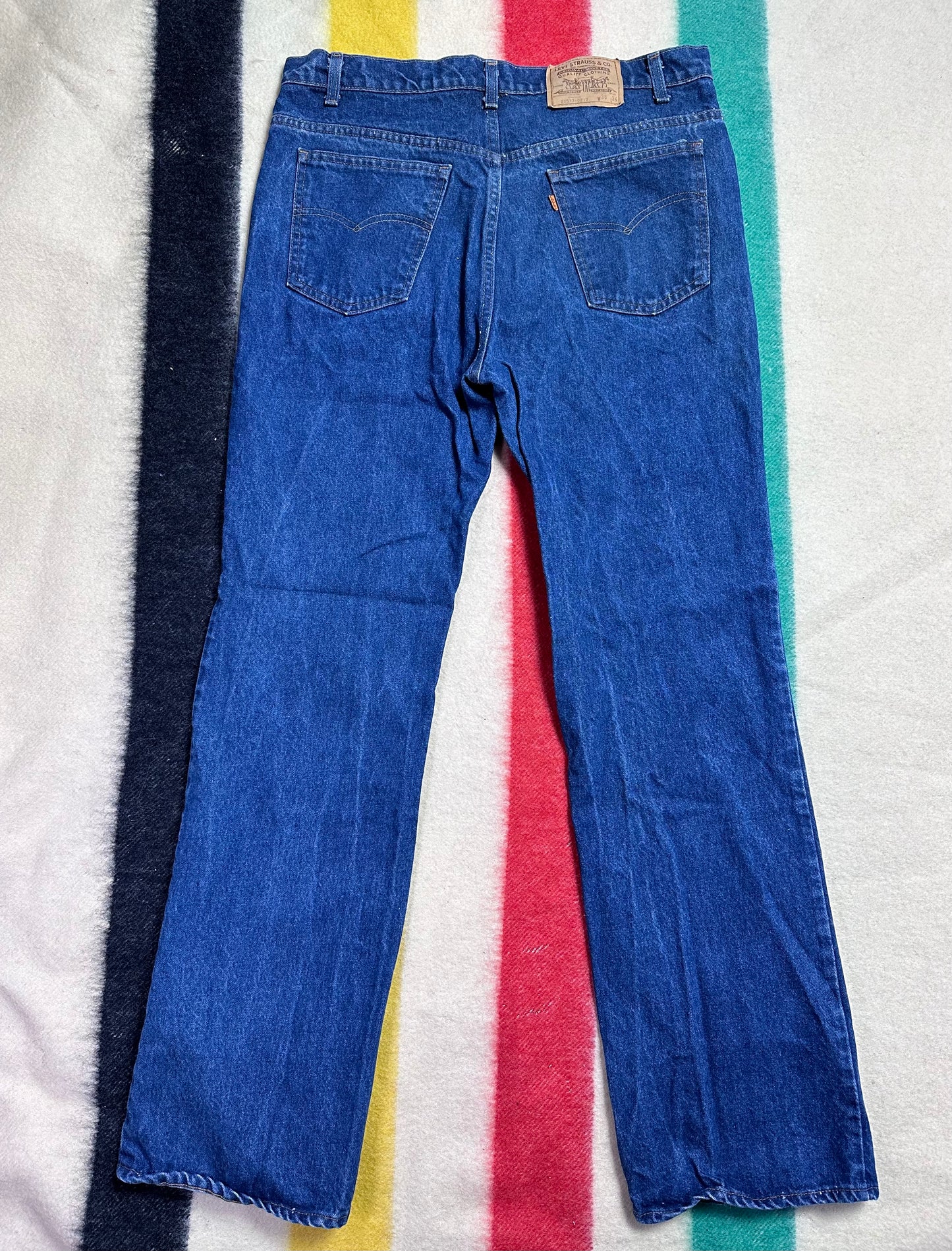 1970s/80s Levi’s Saddleman 517 Jeans, 35.5"x33.25", Orange Tab