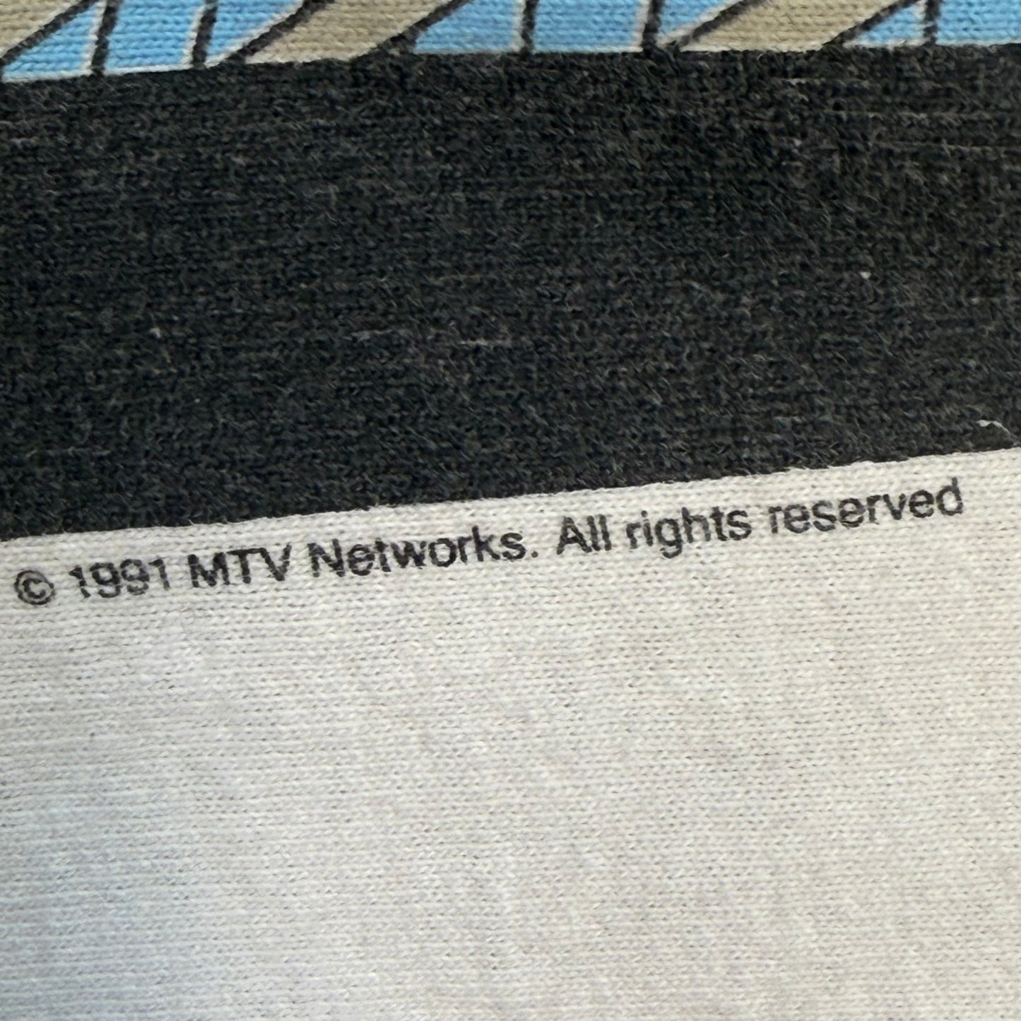 1990s MTV T-Shirt, Fruit of the Loom Size XL, 1991 NYC Music Television