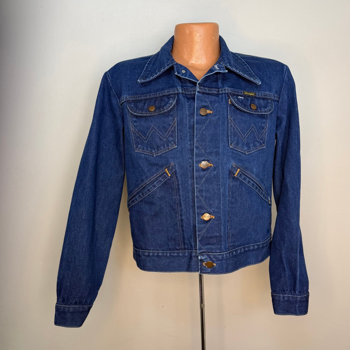 1970s/80s Wrangler No Fault Denim Jacket, Size Medium
