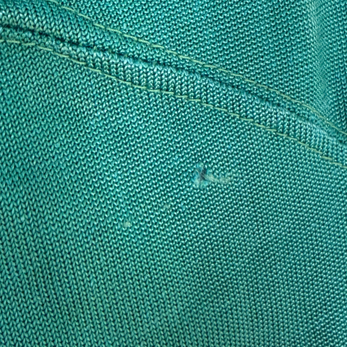1970s Green Coleman Jersey, Champion Products Size 18, No 64, Distressed