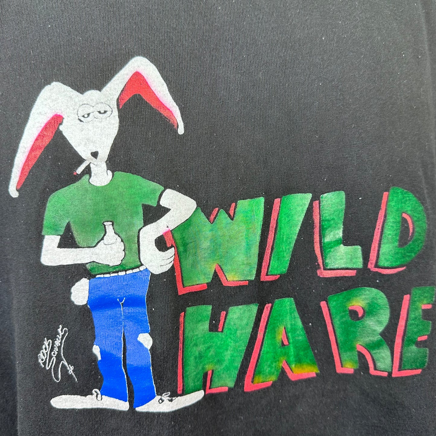 1990s Wild Hare Smoke Shop T-Shirt, Co Max Size XL