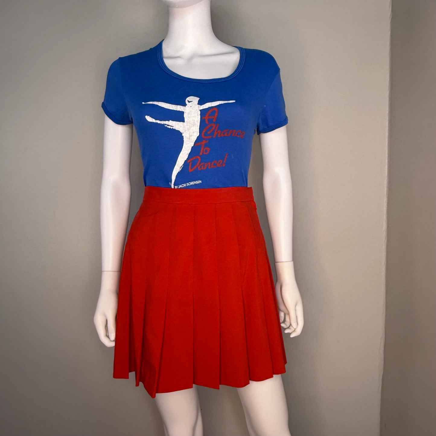 1980s Special Olympics Danceathon ‘81 Baby Doll T-Shirt, A Chance to Dance by Jacki Sorensen, Tab Cola, Hanes Designer Tee, French Cut, Femme