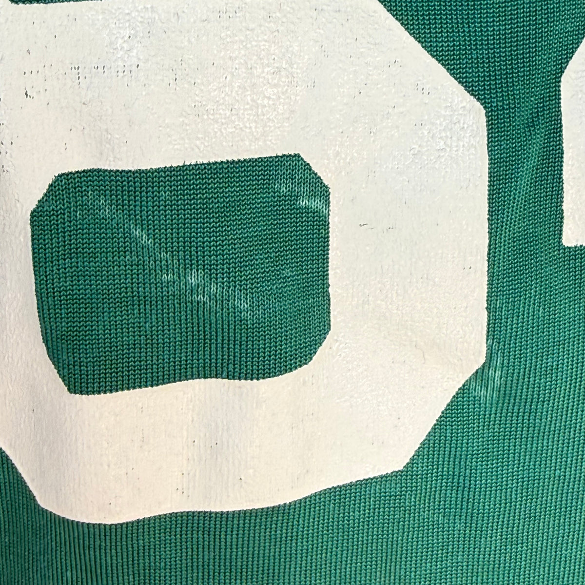 1970s Green Coleman Jersey, Champion Products Size 18, No 64, Distressed