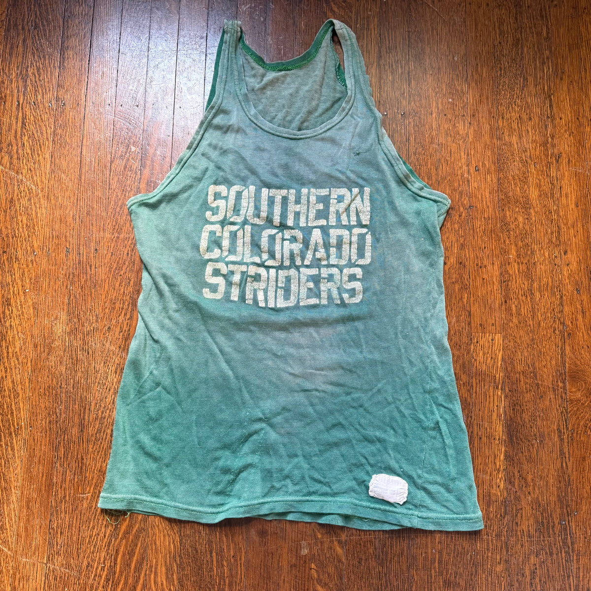 1950s/60s Southern Colorado Striders Durene Running Jersey, Wilson Athletic Size Small, Faded and Distressed