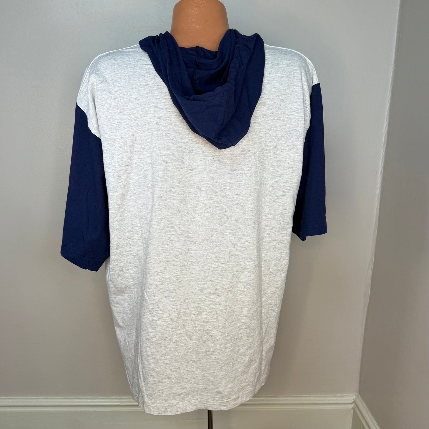 1990s Auburn University Tigers Hooded T-Shirt, Color Block, Pro Star Sports Size XL/XXL