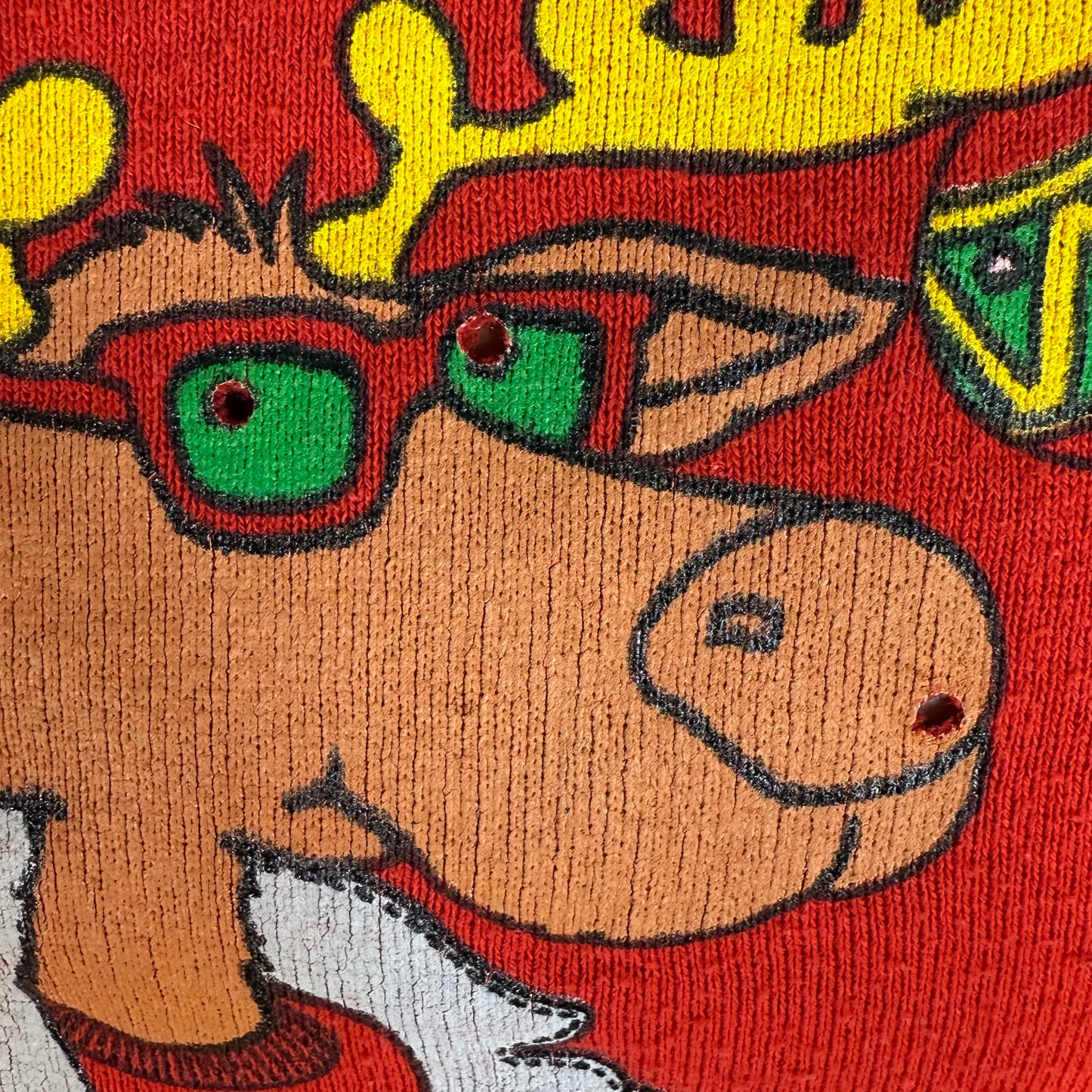 1980s Christmas Reindeer Sweatshirt, Have a Cool Yule, Reiss Corporation Free Style Funware, Screen Stars Size XS/S