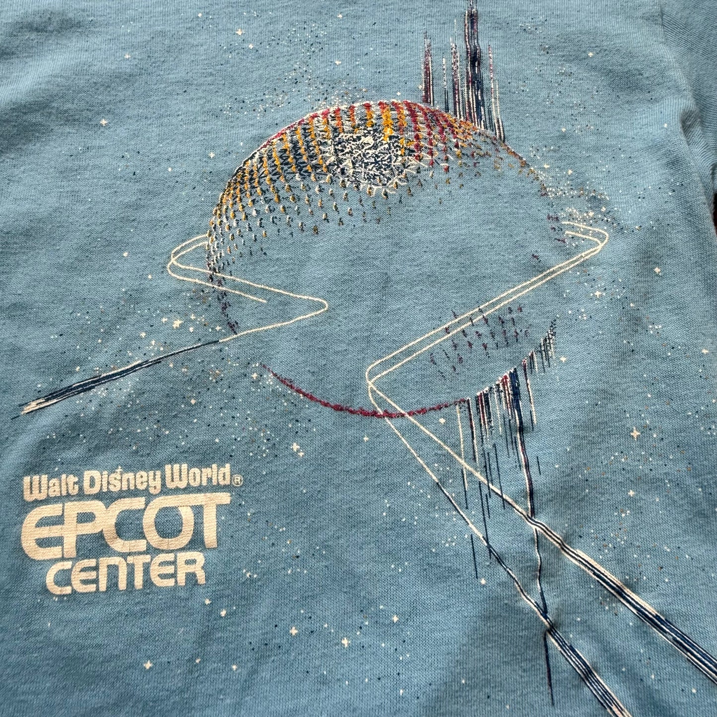 1980s Kids' Epcot Center T-Shirt, Artex Size 6, Walt Disney World, Spaceship Earth