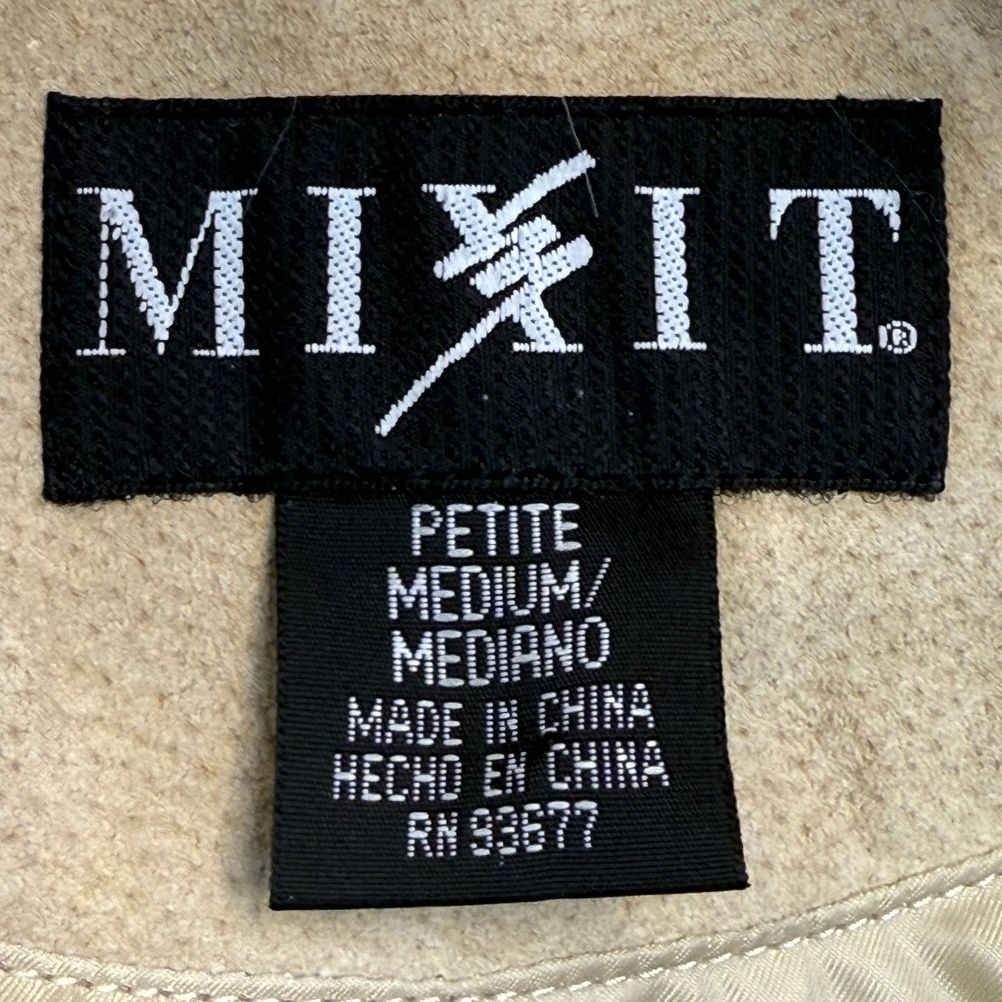 1990s/Y2K Leather and Faux Fur Penny Lane Coat, Embroidered, Mix It Size S/M, JCPenney, Deadstock New with Tags