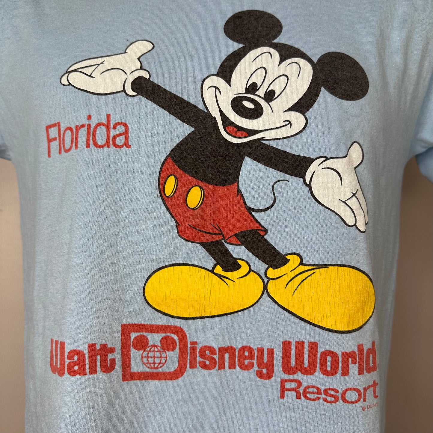 1980s Walt Disney World Resort Florida T-Shirt, Mickey Mouse, Hef-T by Tee Jays Size Medium