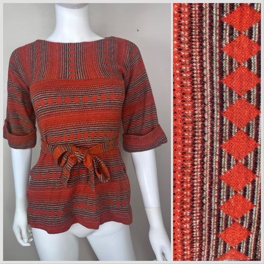 1970s Striped Sweater, Hang Ups Size XS
