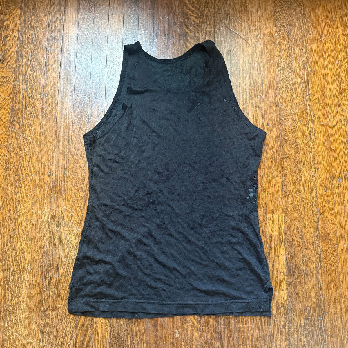 1940s/50s Distressed Black Durene Basketball Jersey, Hunt’s Athletic Goods Size Small, Mayfield Kentucky