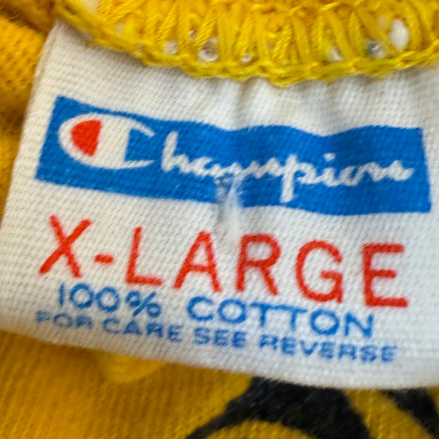 1970s UM Tigers T-Shirt, University of Missouri, Mizzou, Champion Blue Bar Size Large, Distressed