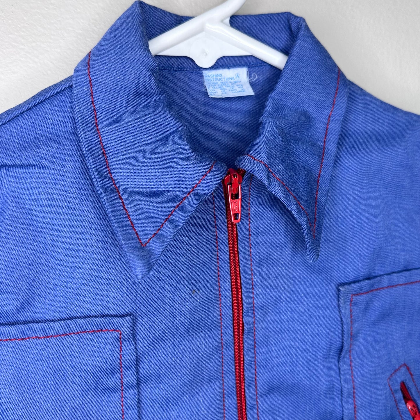 1970s Kids’ Blue and Red Jacket Size 24 Months