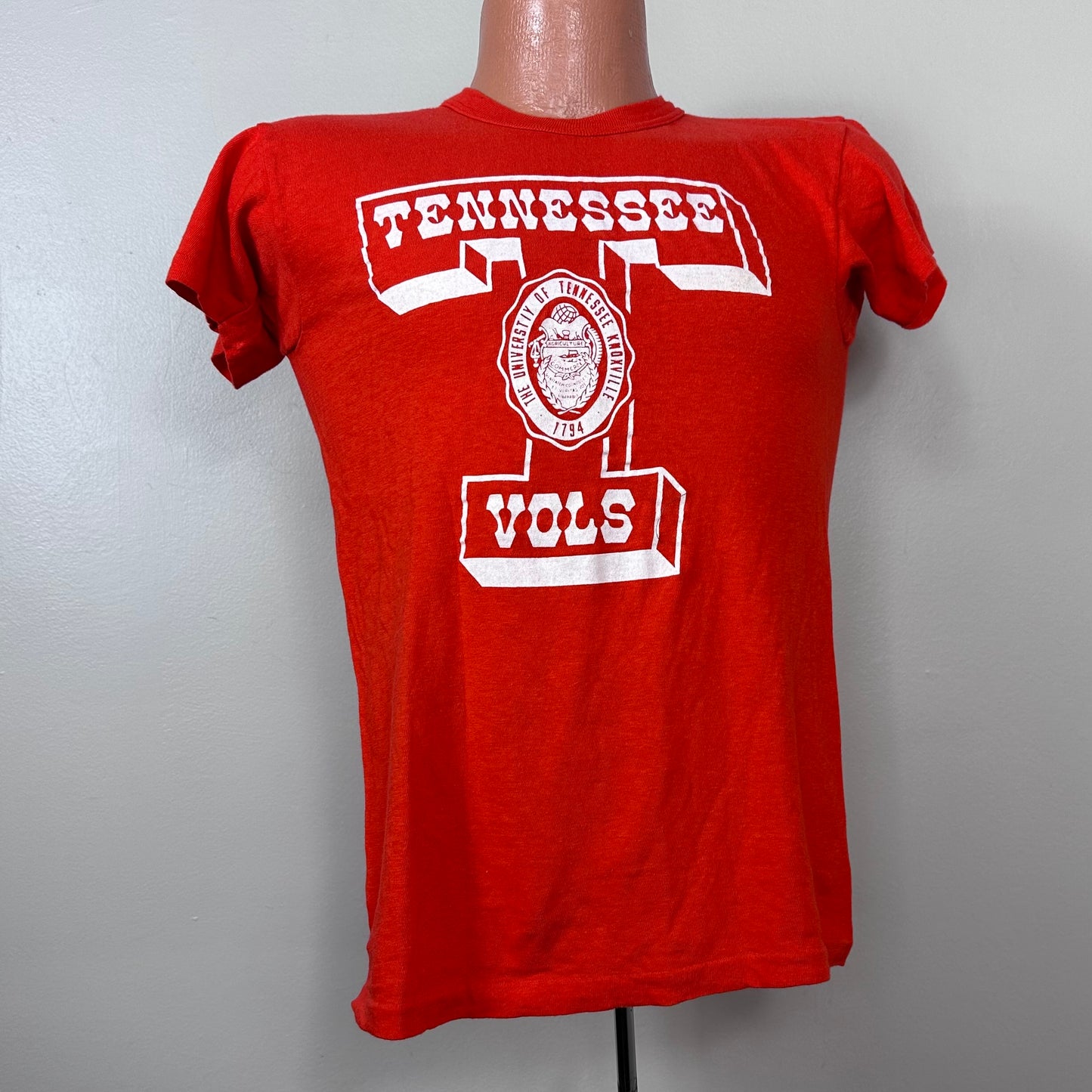 1970s University of Tennessee Vols T-Shirt, Size Small, UT Knoxville