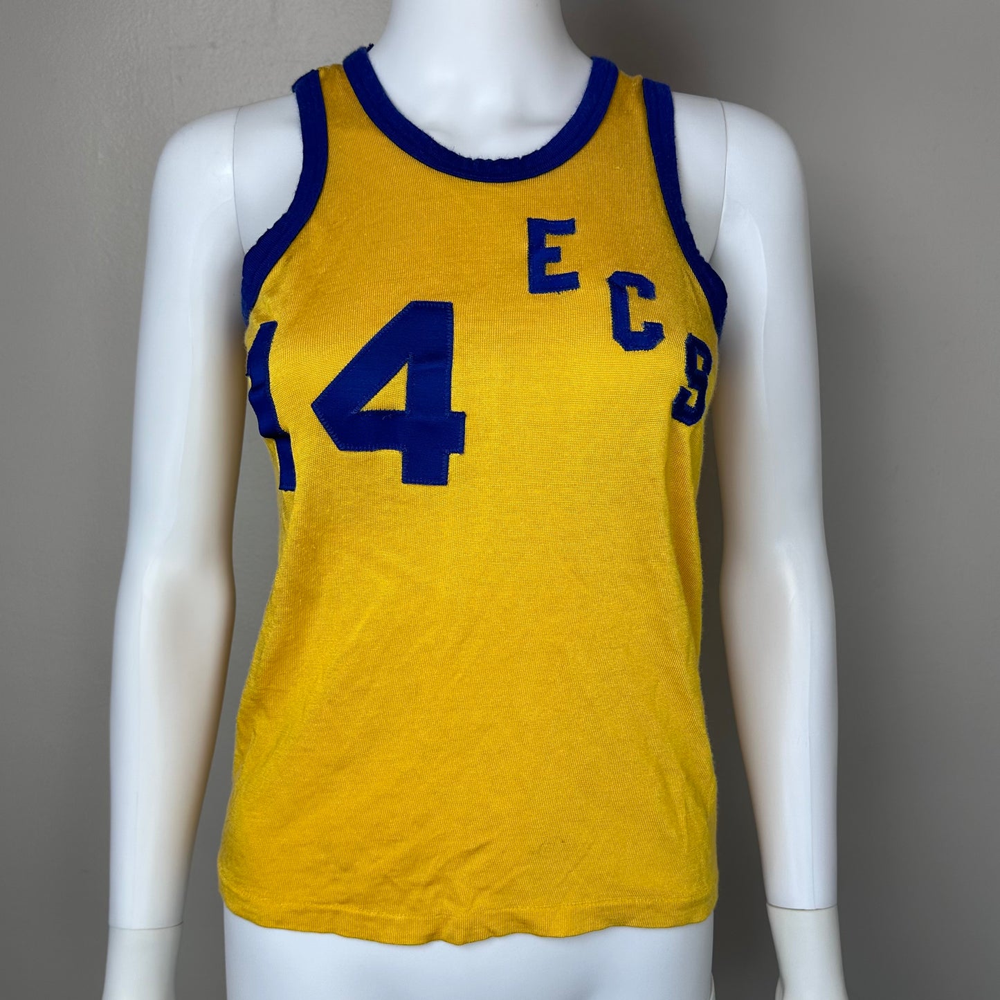 1970s ECS Basketball Jersey, Rawlings Size Youth Large/Adult XS-S, Memphis School