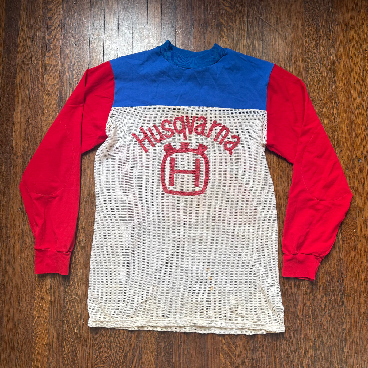 1970s Husqvarna Motocross Jersey, The Knitty Gritty Dirt Shirt Size Medium, Lindholm No 267