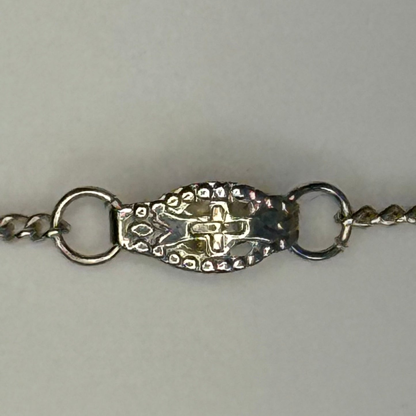 1970s Elvis Presley Necklace, King of Rock 1935-1977, Silver Tone Medallion, 16.25" Chain